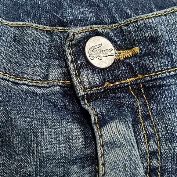 Lacoste Jean Pencil Skirt Detailed Back Size 4 US - Picture 5 of 8